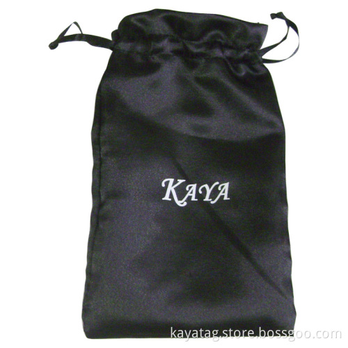 Black Satin Pouch